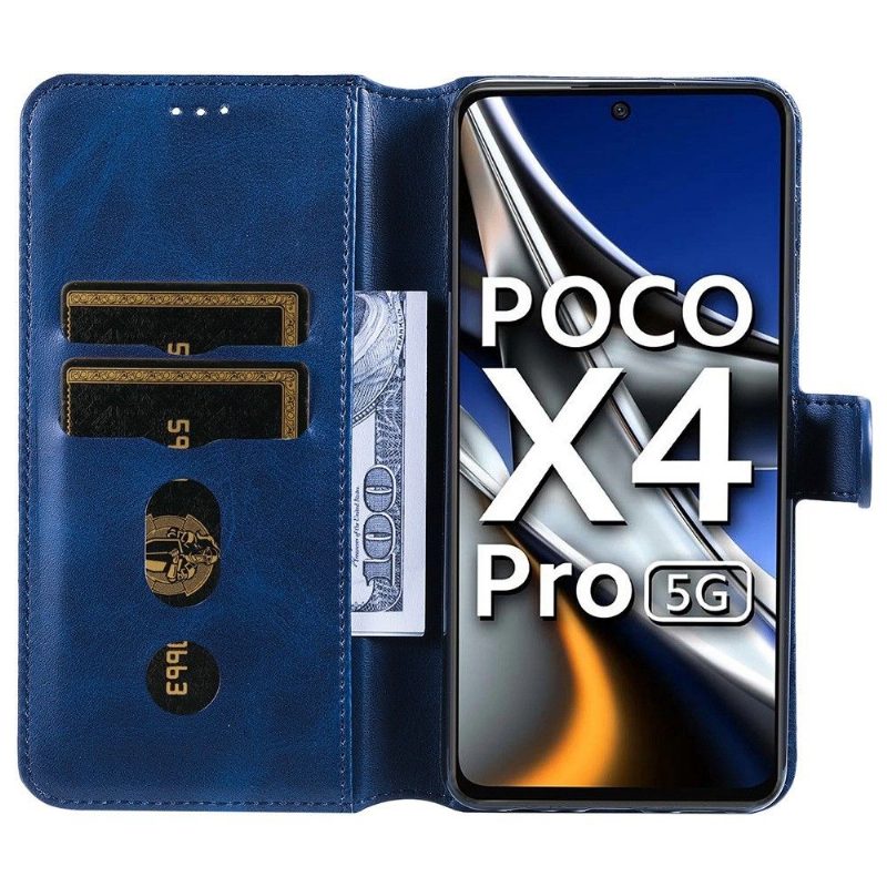 Nahkakotelo Poco X4 Pro 5G Murtumaton Puhelinkuoret Enkay Leather Effect