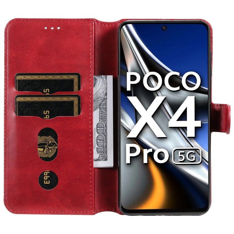 Nahkakotelo Poco X4 Pro 5G Murtumaton Puhelinkuoret Enkay Leather Effect