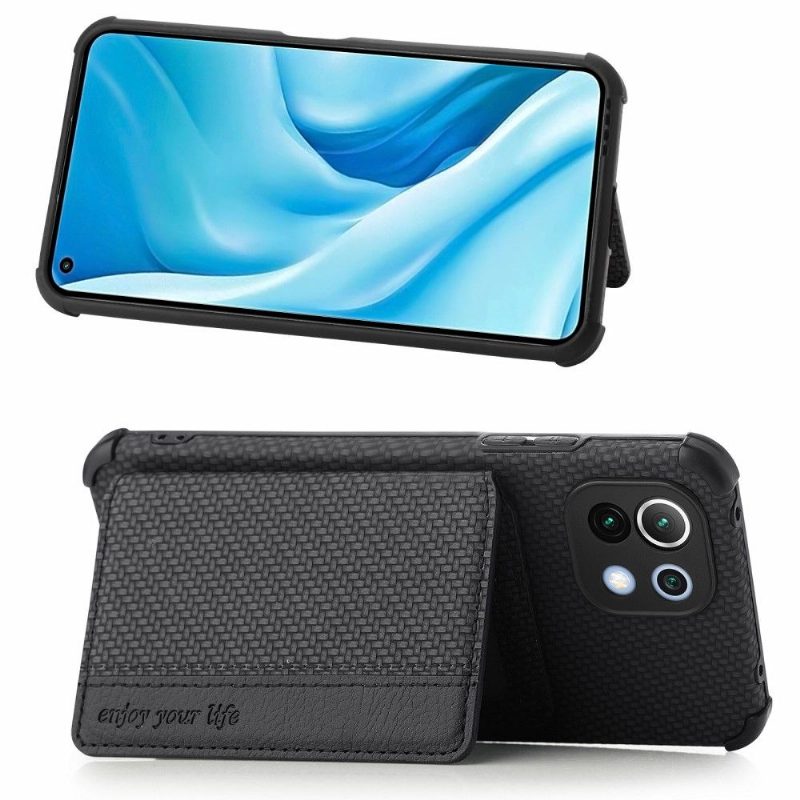 Case Xiaomi Mi 11 Carbon Fiber -korttipidike