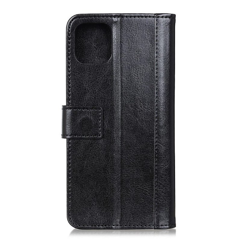 Flip Case Xiaomi Mi 11 Hemming Nahkaefekti Niiteillä