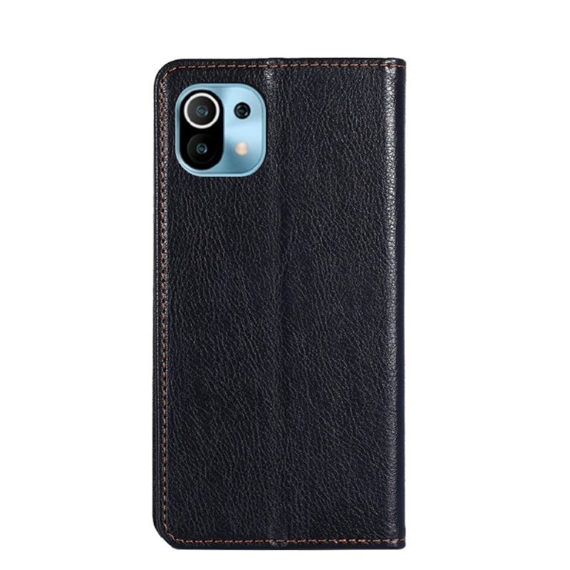 Puhelinkuoret Xiaomi Mi 11 Hemming Kotelot Flip Pure Faux Leather