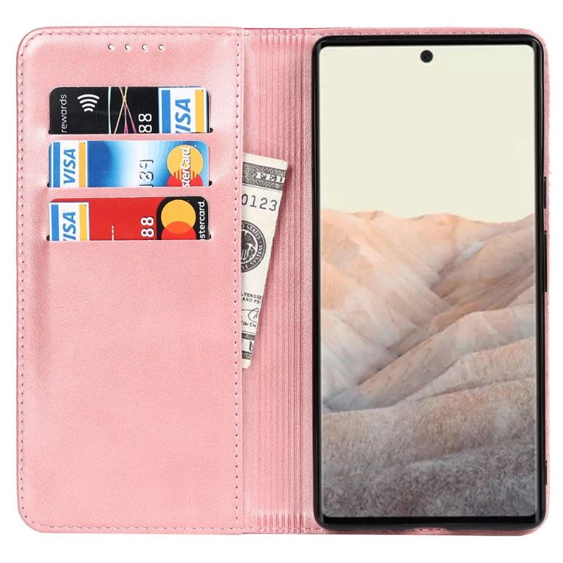 Flip Case Google Pixel 6 Hemming Kotelot Flip Bicolor Flap -korttipidike