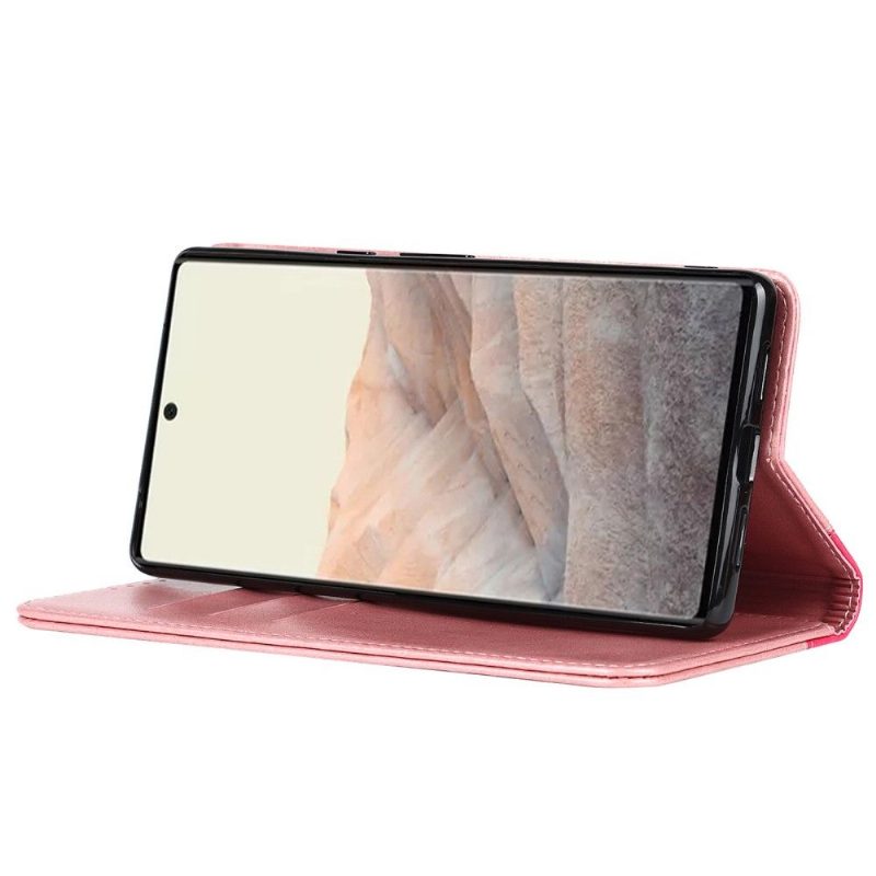 Flip Case Google Pixel 6 Hemming Kotelot Flip Bicolor Flap -korttipidike