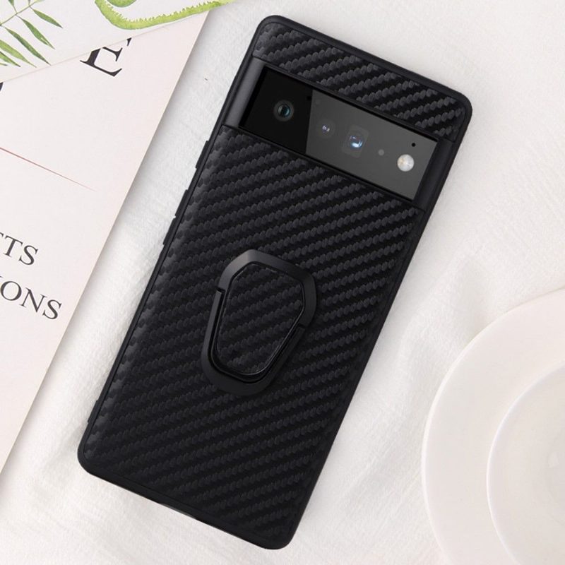 Kuori Google Pixel 6 Alkuperäinen Carbon Fiber -tukitoiminto