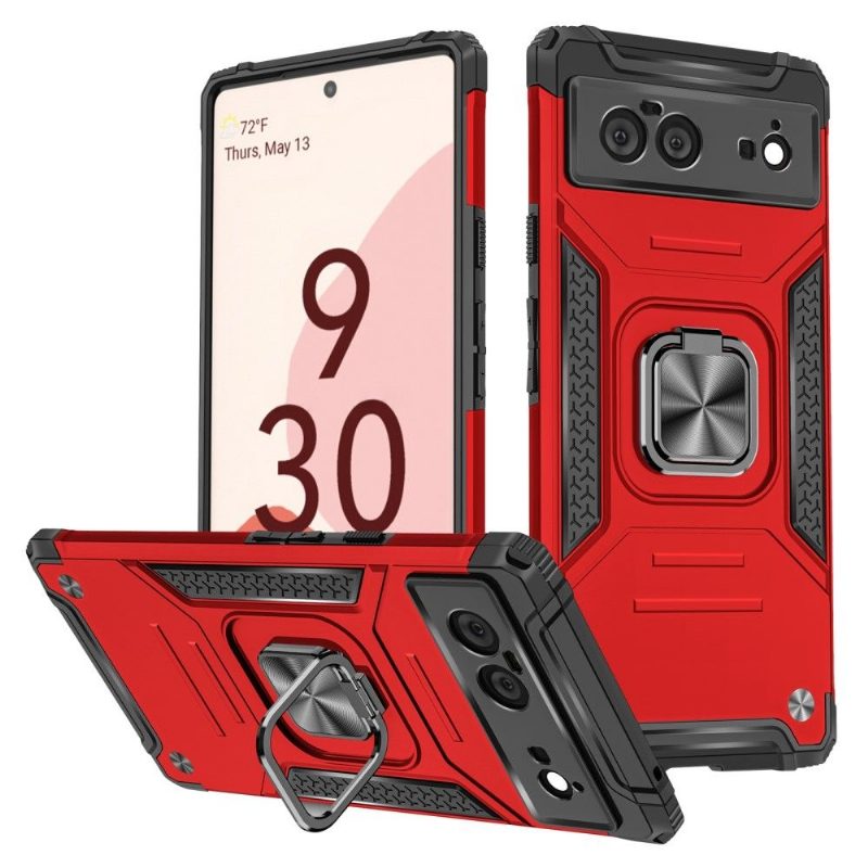 Kuori Google Pixel 6 Alkuperäinen Heavy Duty Pyörivällä Renkaalla