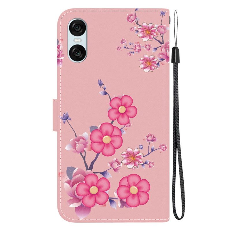 Kotelot Sony Xperia 10 Vi Sakura-hihna