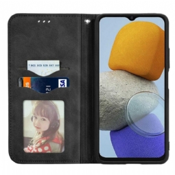 Flip Case Samsung Galaxy M23 5G Hemming Business Retro