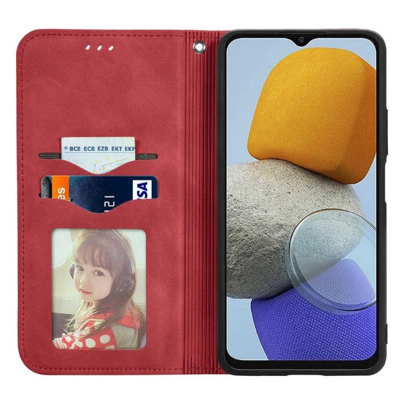 Flip Case Samsung Galaxy M23 5G Hemming Business Retro