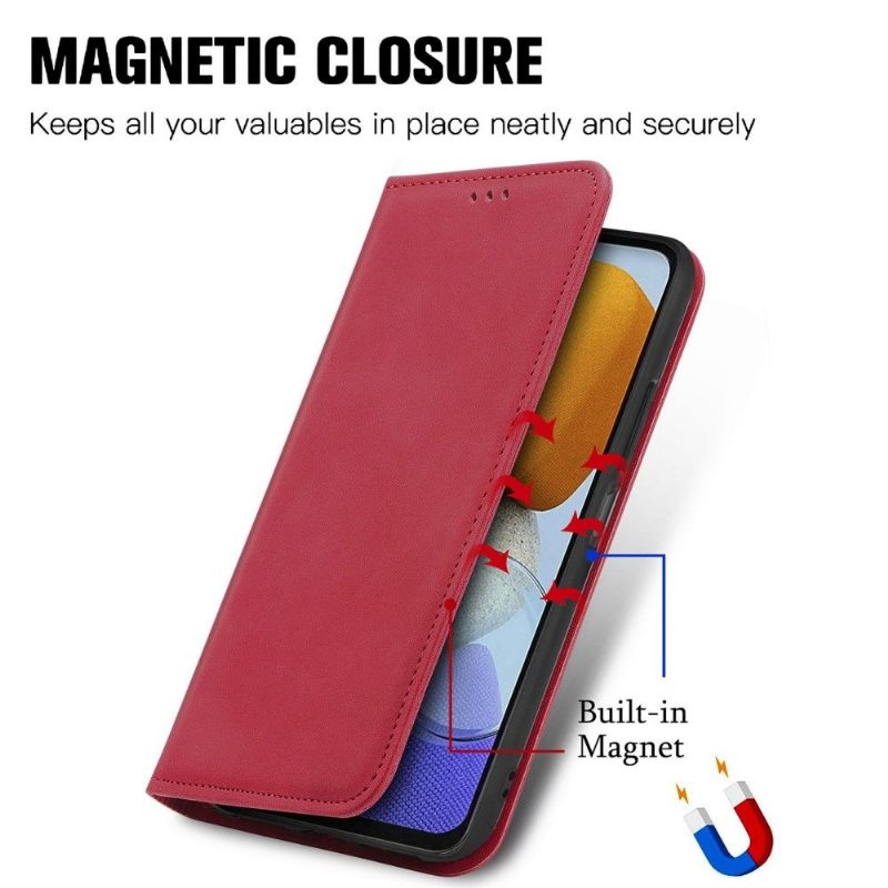 Flip Case Samsung Galaxy M23 5G Hemming Business Retro