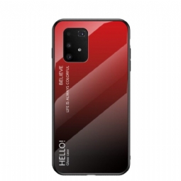 Case Samsung Galaxy S10 Lite Värigradienttilasitausta