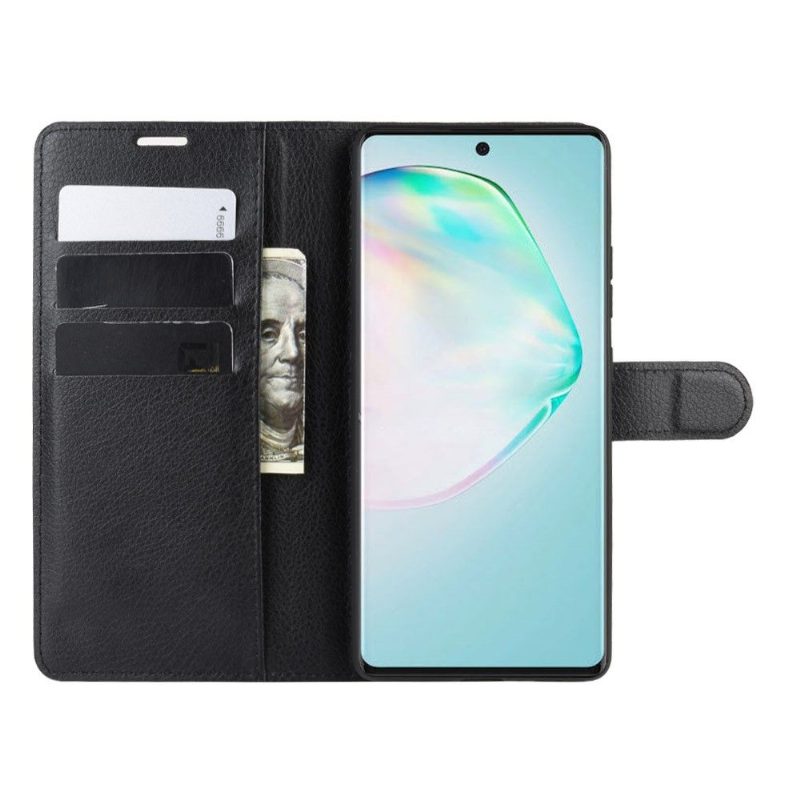 Kotelot Samsung Galaxy S10 Lite Lompakkokotelo Nahkaefekti