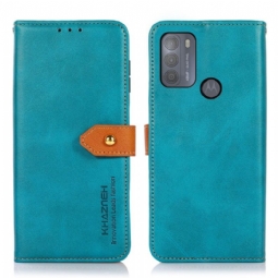 Flip Case Motorola Moto G50 Hemming Khazneh Bicolor Keinonahka