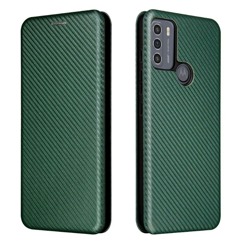 Kotelot Motorola Moto G50 Suojakuori Hiilikuitutyylinen Keinonahka