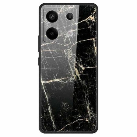 Kuori Poco X6 5g Platinum Black Grain Tempered Glass