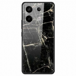 Kuori Poco X6 5g Platinum Black Grain Tempered Glass