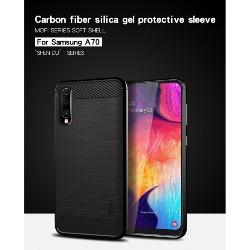 Case Samsung Galaxy A70 Murtumaton Puhelinkuoret Harjattu Mofi