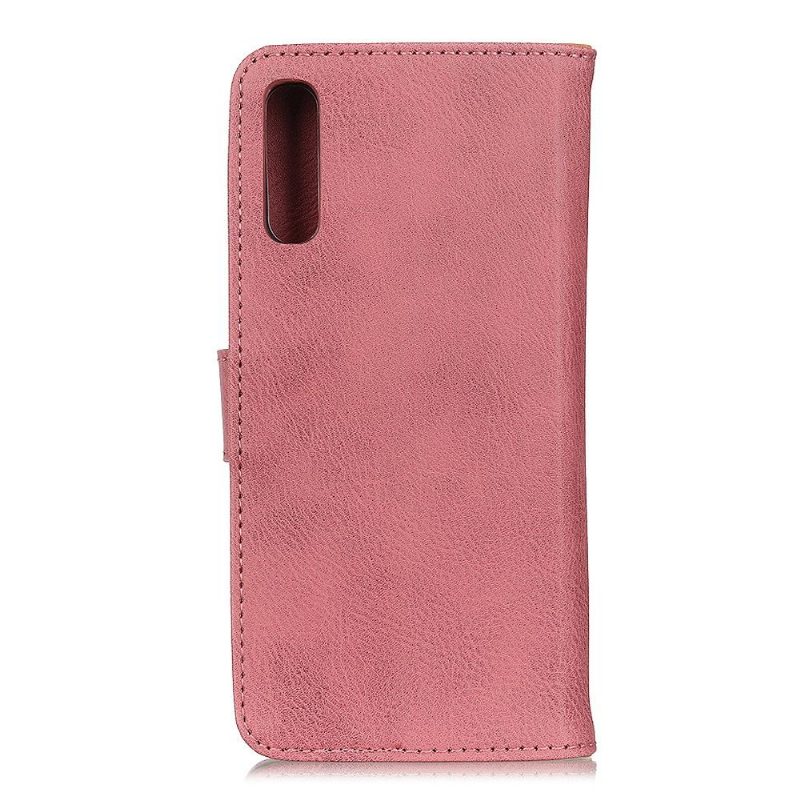 Kotelot Samsung Galaxy A70 Khazneh Leather Effect -korttikotelo - Vaaleanpunainen