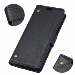 Nahkakuori Sony Xperia 10 Plus Hemming Faux Leather Retro Style Simon