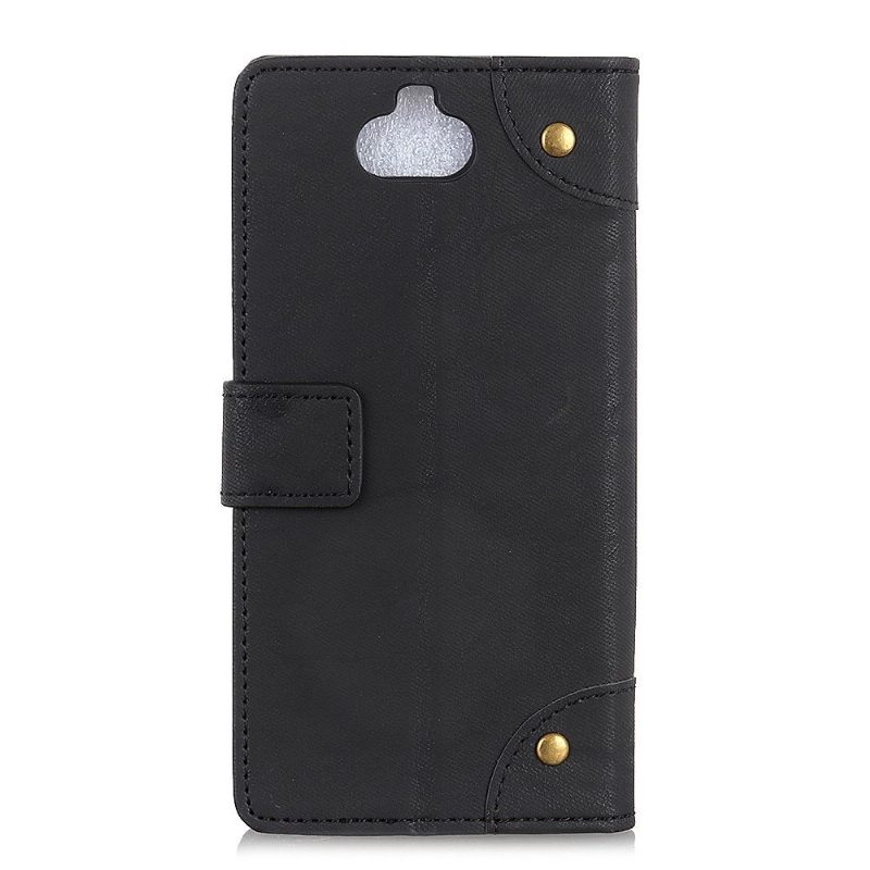 Nahkakuori Sony Xperia 10 Plus Hemming Faux Leather Retro Style Simon