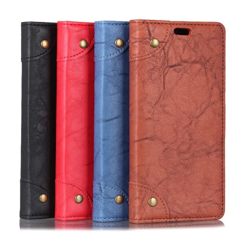 Nahkakuori Sony Xperia 10 Plus Hemming Faux Leather Retro Style Simon