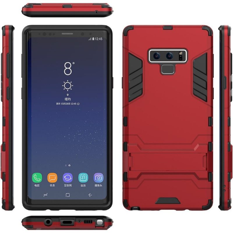 Kuori Samsung Galaxy Note 9 Cool Guard Integroidulla Jalustalla