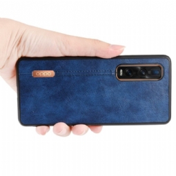 Case Oppo Find X2 Pro Nahkaefekti