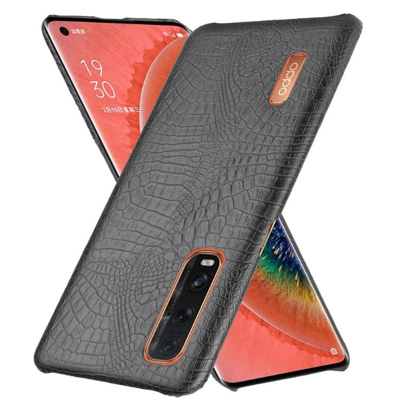 Kuori Oppo Find X2 Pro Croco Skin Effect