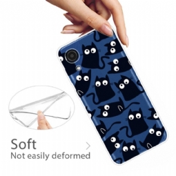 Case Samsung Galaxy A03 Core Murtumaton Puhelinkuoret Black Cats -kuva