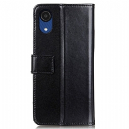 Flip Case Samsung Galaxy A03 Core Hemming Kotelot Flip Melody Faux Leather Folio