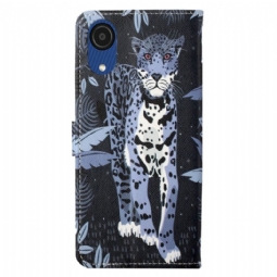 Flip Case Samsung Galaxy A03 Core Hemming Leopard