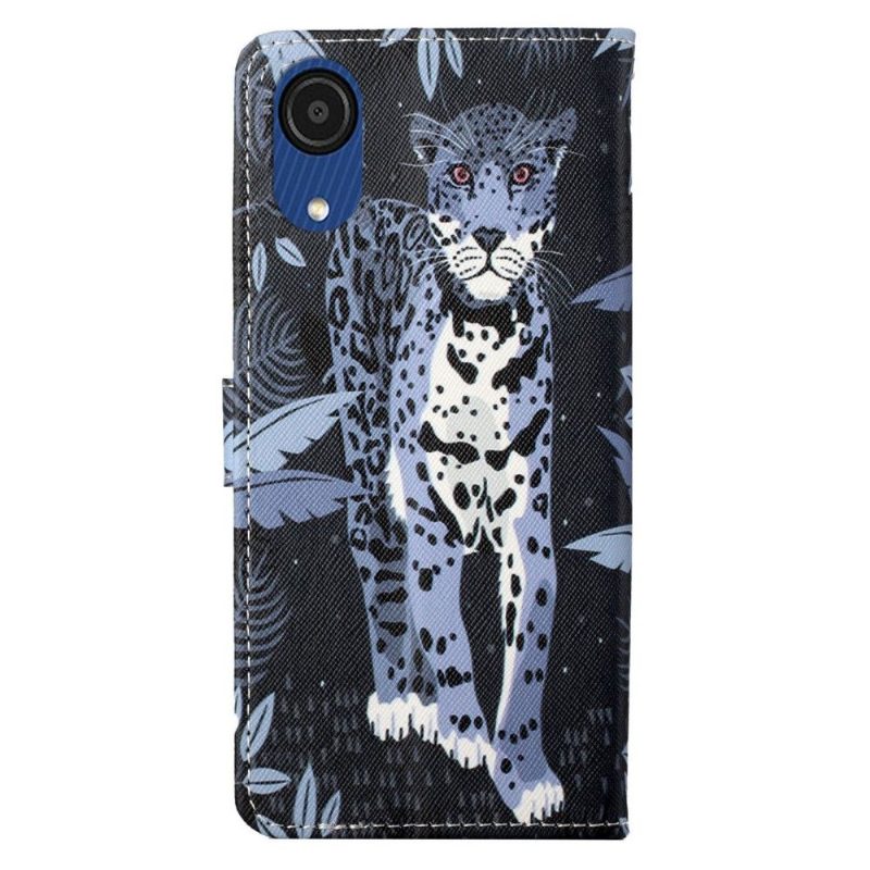 Flip Case Samsung Galaxy A03 Core Hemming Leopard