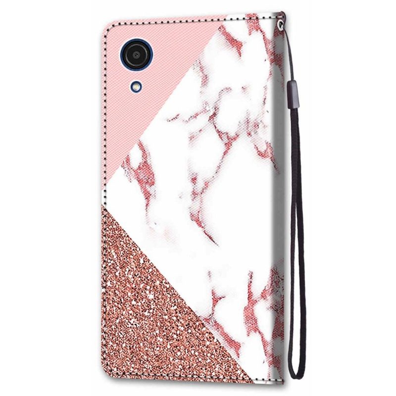 Kotelot Samsung Galaxy A03 Core Alkuperäinen Marble Glitter