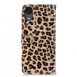 Kotelot Samsung Galaxy A03 Core Faux Leather Leopard Style