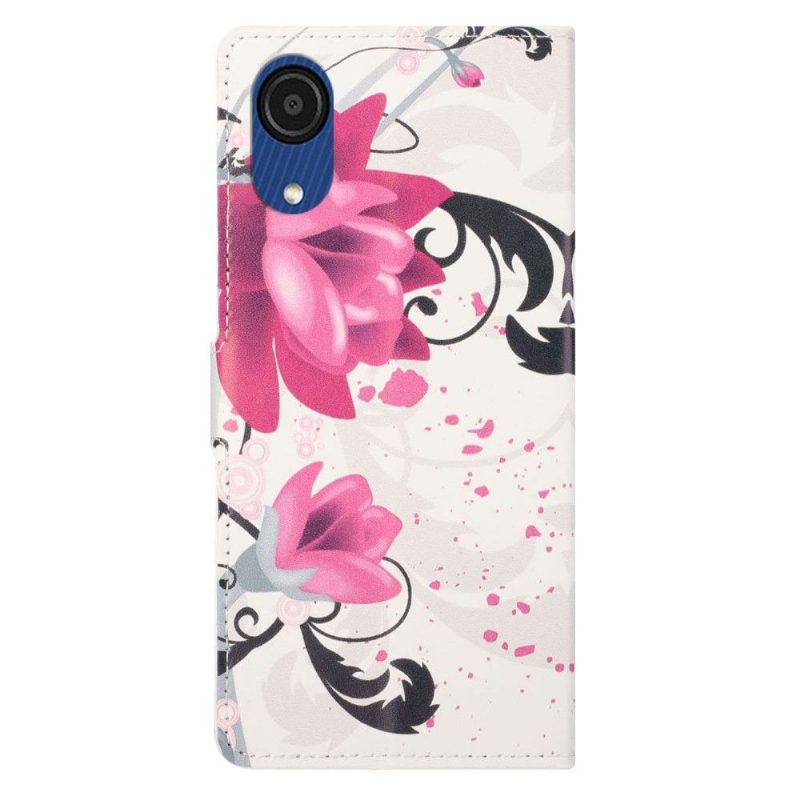 Kotelot Samsung Galaxy A03 Core Lotus Flowers