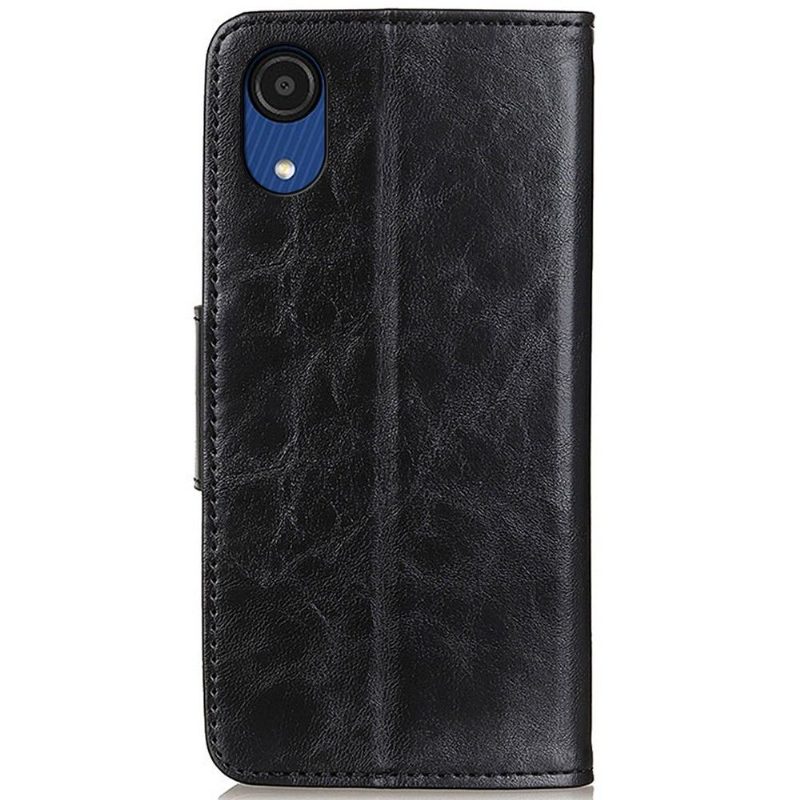 Nahkakuori Samsung Galaxy A03 Core Murtumaton Puhelinkuoret Edouard Classic Faux Leather