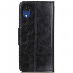 Nahkakuori Samsung Galaxy A03 Core Murtumaton Puhelinkuoret Edouard Classic Faux Leather