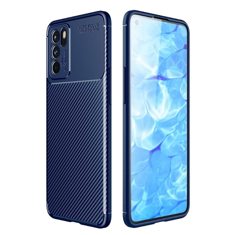 Case Oppo Reno 6 5G Murtumaton Puhelinkuoret Style Carbon Fiber