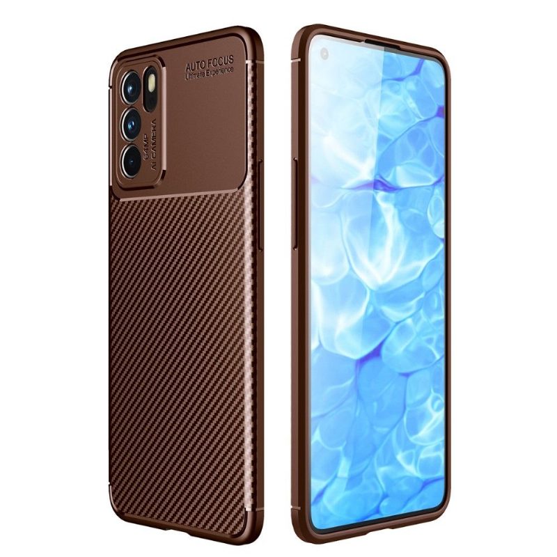 Case Oppo Reno 6 5G Murtumaton Puhelinkuoret Style Carbon Fiber