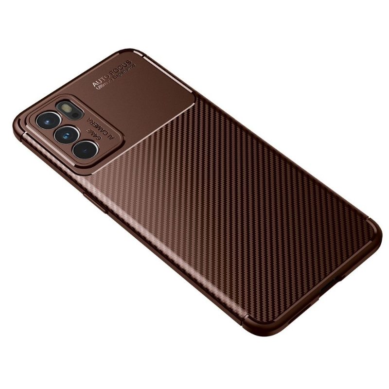 Case Oppo Reno 6 5G Murtumaton Puhelinkuoret Style Carbon Fiber