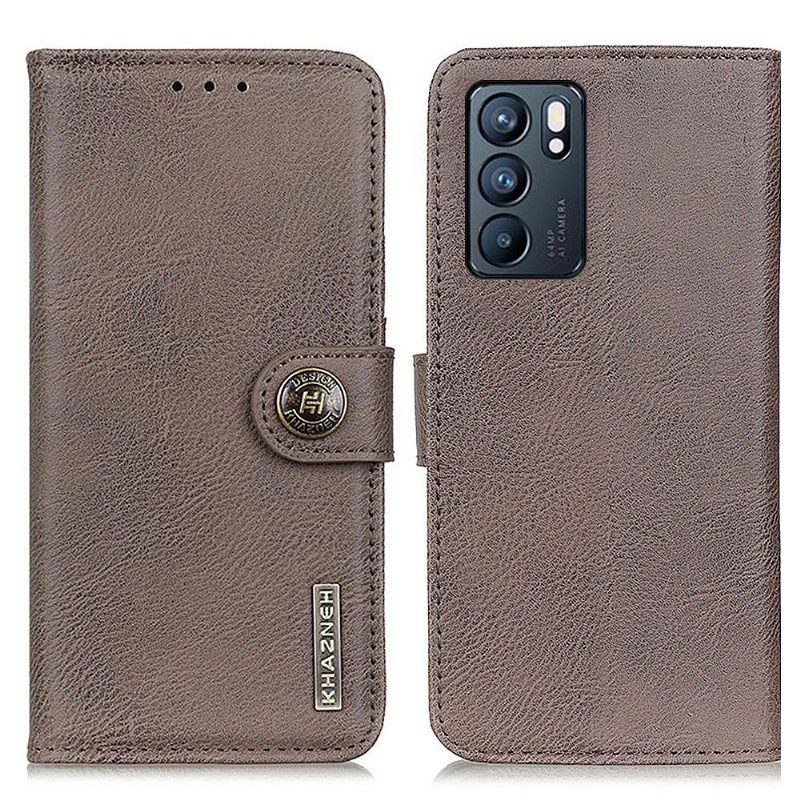 Kotelot Oppo Reno 6 5G Khazneh Leather Effect -korttikotelo