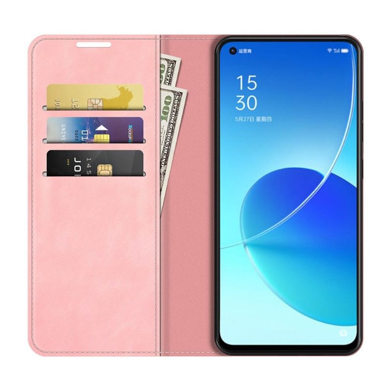 Kuoret Oppo Reno 6 5G Keinonahkainen Funktioteline