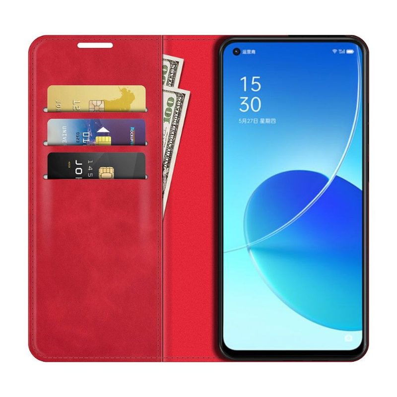 Kuoret Oppo Reno 6 5G Keinonahkainen Funktioteline