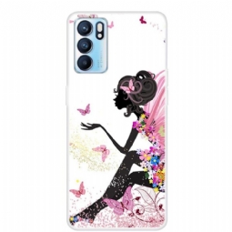 Kuori Oppo Reno 6 5G Butterfly Woman