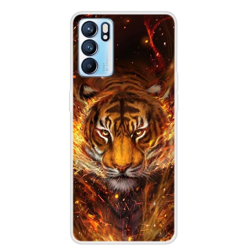 Kuori Oppo Reno 6 5G Fire Tiger