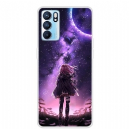 Kuori Oppo Reno 6 5G Full Moon Girl -kuva