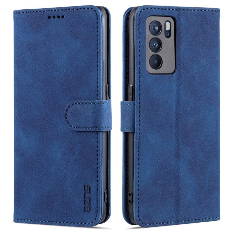 Nahkakuori Oppo Reno 6 5G Hemming Kotelot Flip Azns -kortin Haltija