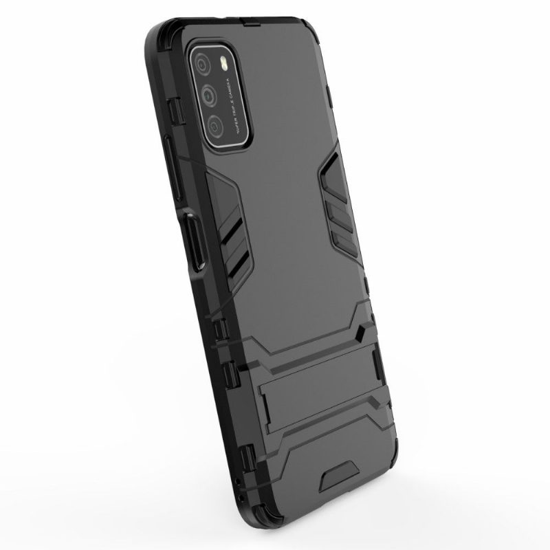 Case Poco M3 Cool Guard Integroidulla Jalustalla