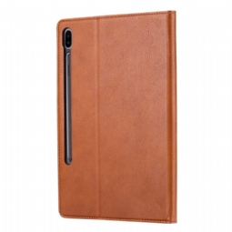 Nahkakotelo Samsung Galaxy Tab S7 Murtumaton Puhelinkuoret Stand Case -korttikotelo