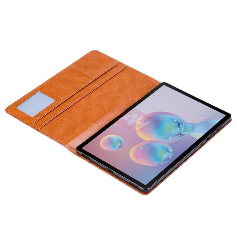 Nahkakotelo Samsung Galaxy Tab S7 Murtumaton Puhelinkuoret Stand Case -korttikotelo