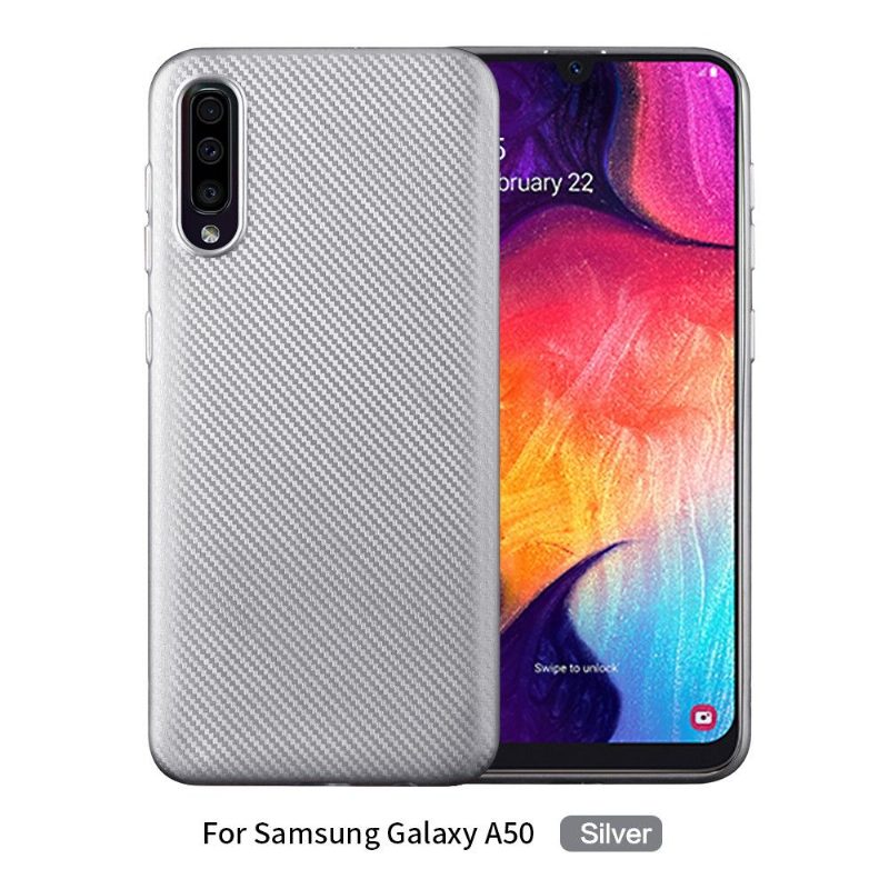 Case Samsung Galaxy A50 Hiilikuitupinnoite